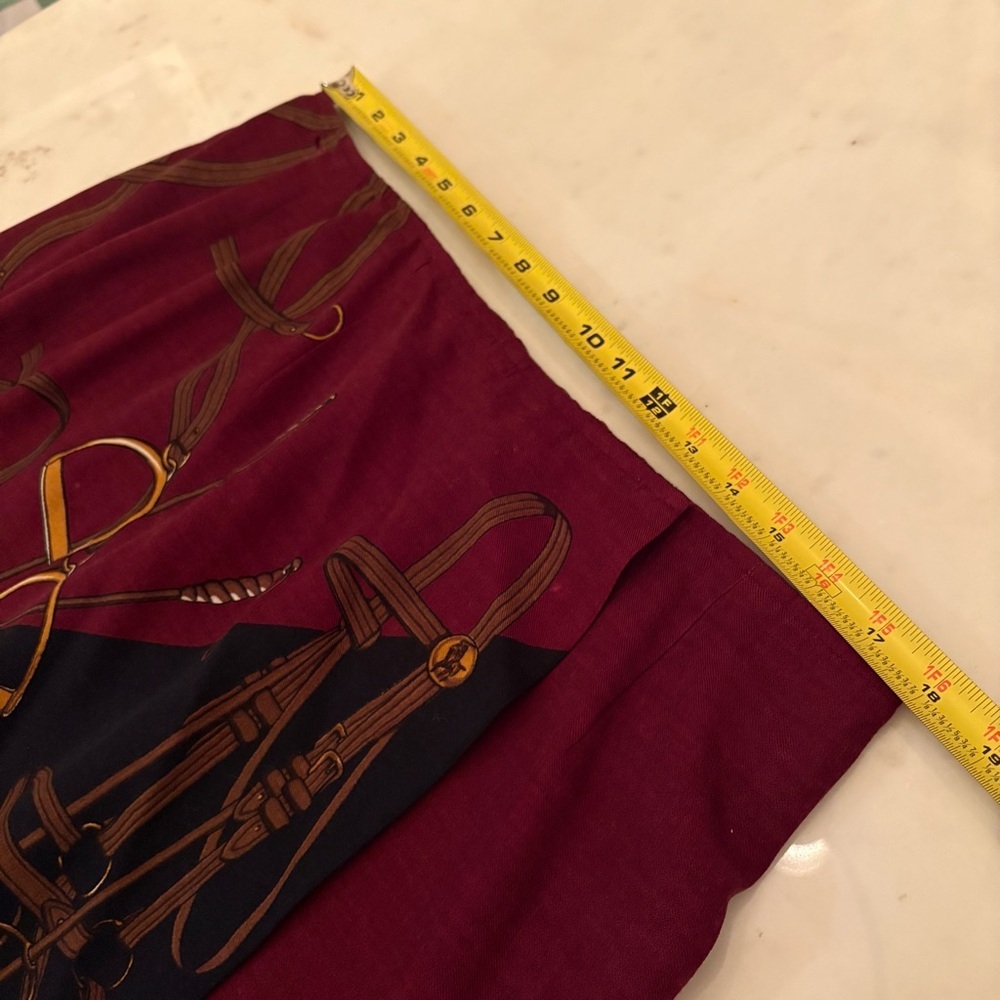 Ralph Lauren Vintage 80s Equestrian Mini Skirt Horse Bit Stirrup Wool Wrap Short - Picture 13 of 16